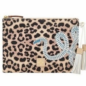 INDIA HICKS FORTUNE POUCH SLEEPING LEOPARD